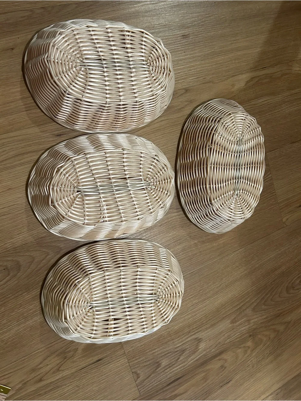 Wicker Woven Oval Serving Baskets - great for gift baskets or serving food